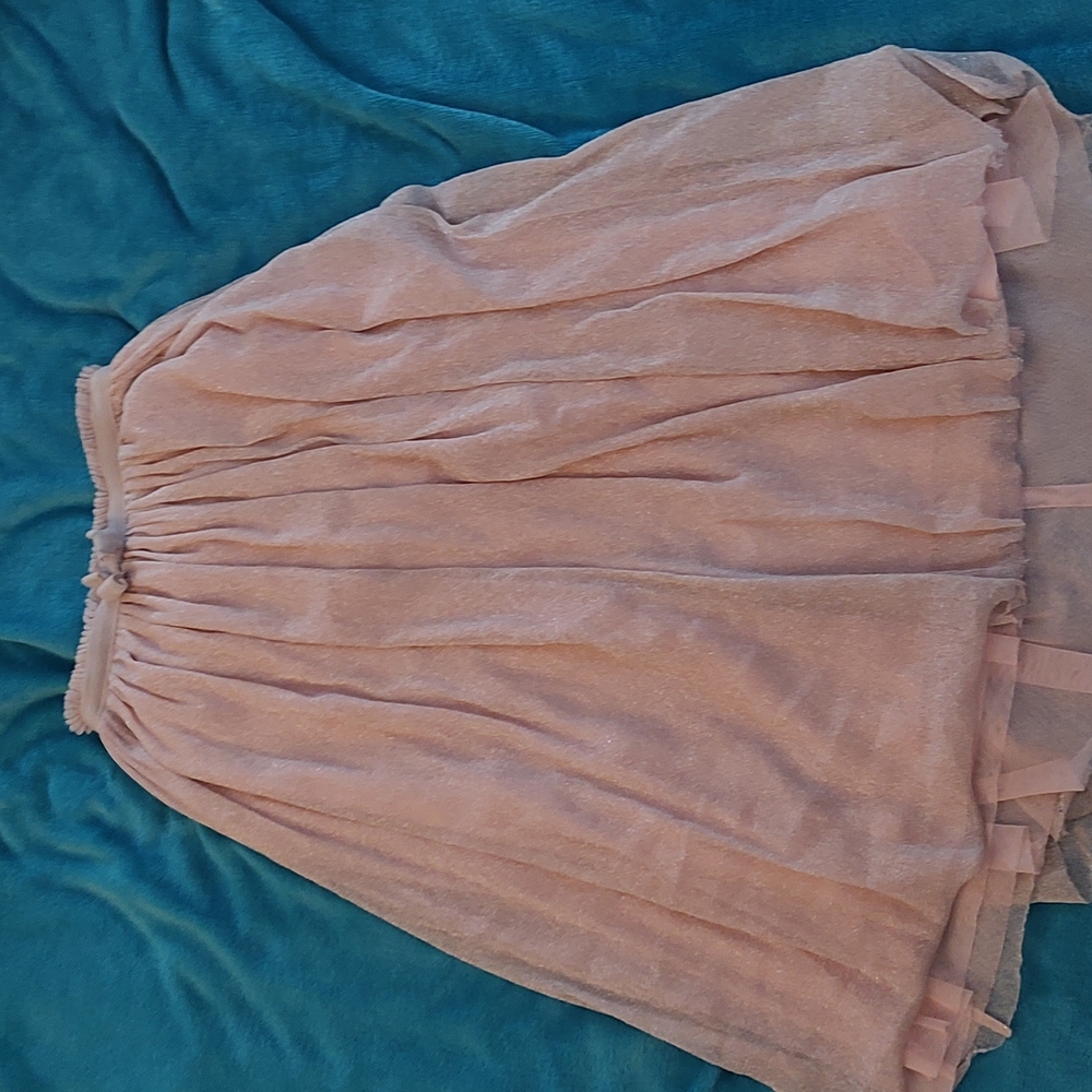 Light pink, VERY sparkly skirt